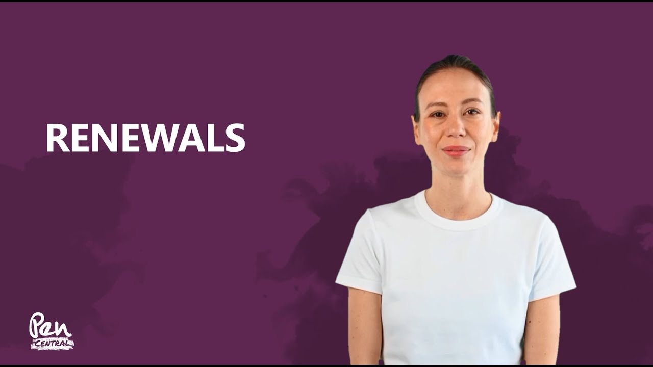 Managing Quotes And Policys thumbnail Purple background with title text and picture of presenter